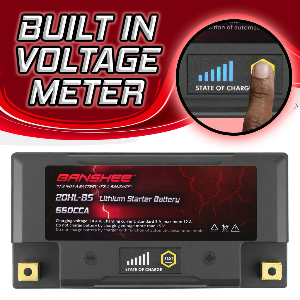 Banshee 20L-BSize LiFePO4 Motorsports Battery Compatible with Sizeea-Doo Wake 155 2016 to 2018