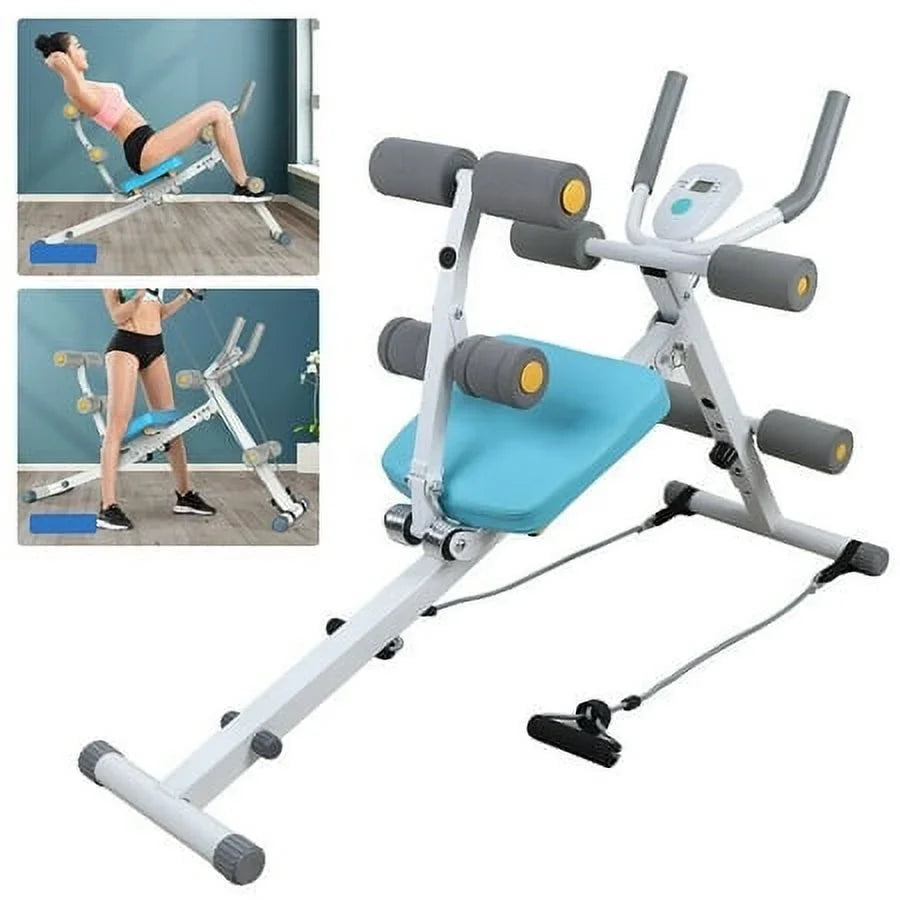 Ab Abdominal Exercise Machine Cruncher Trainer Body Sizehaper Gym Equipment 2 IN 1