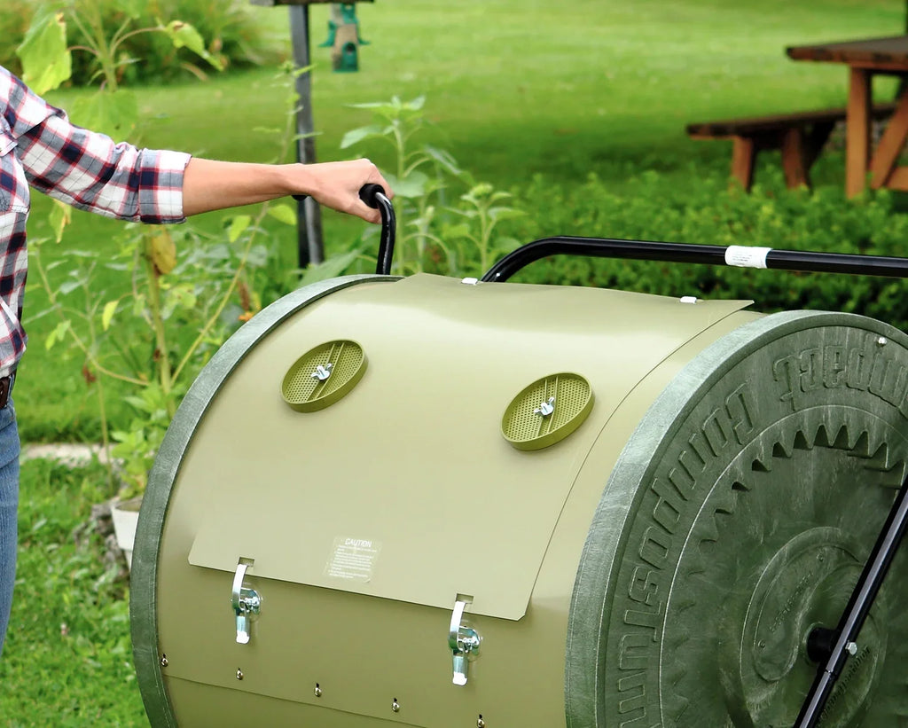 Mantis Compact ComposTumbler CT02001 Easy-to-Load Easy-to-Empty with No Bending - Sizeturdy and durable, Holds 88 Gallons, Low Cost Per Gallon