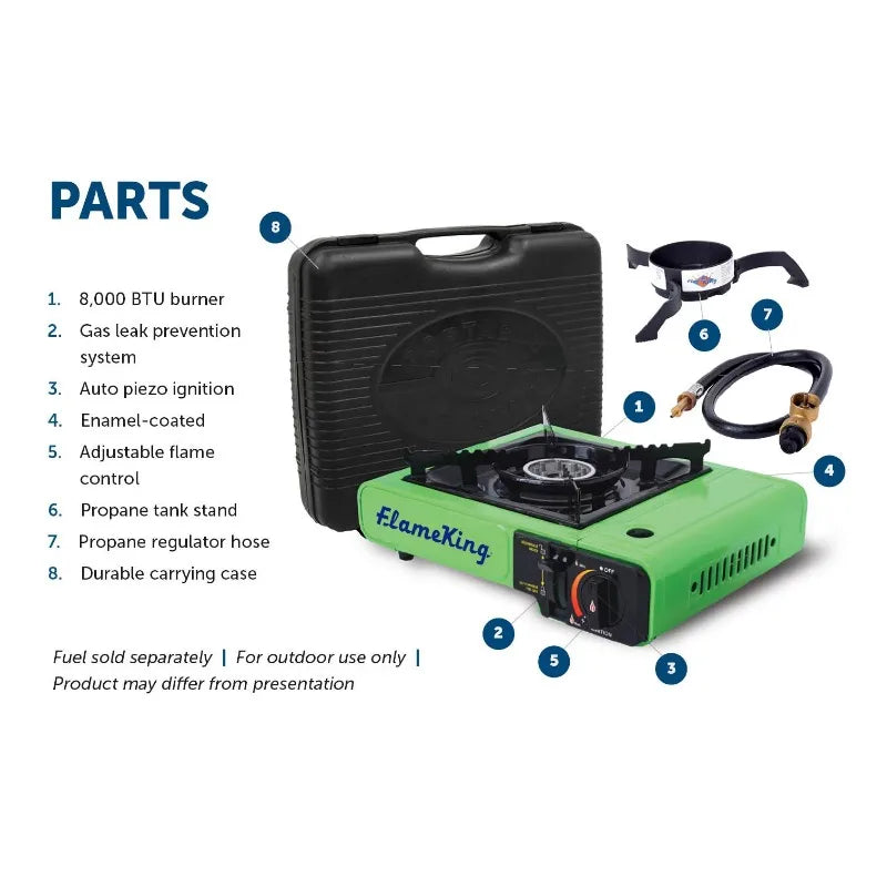 Portable Multi Fuel Butane or Propane Camping Sizetove Burner with Carry Case