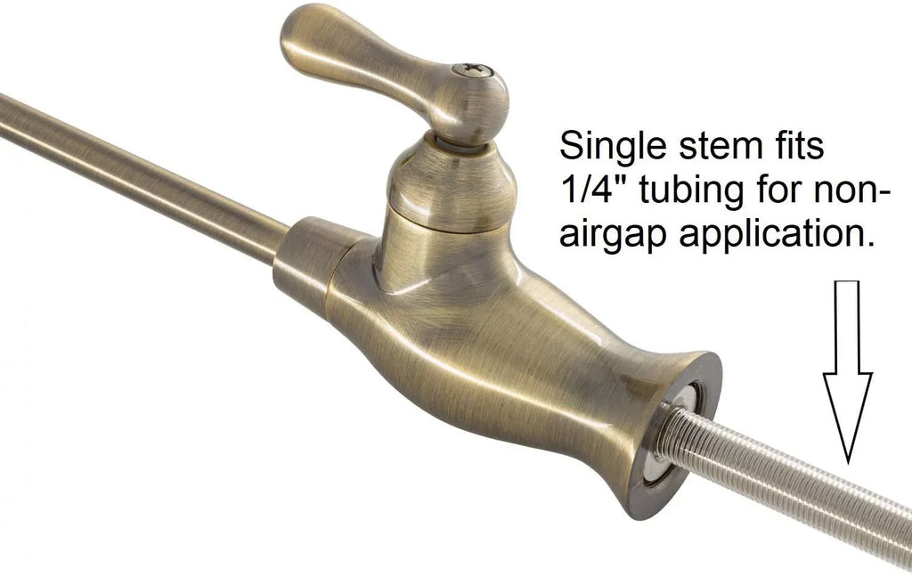 Metpure Water Filtration Faucet Antique Brass Vase Sizetyle Non Air Gap Reverse Osmosis Drinking Water Dispenser With Faucet Wrench