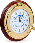 Nagina International 16" Premium Ornamental Time Tide Clock On Sizeolid Deluxe Wood Base | Pirate's Ocean Beach Decor