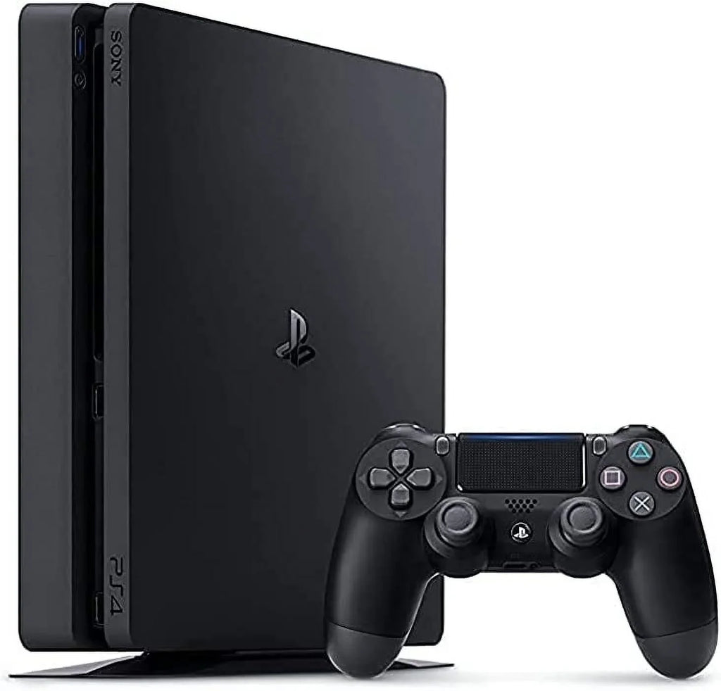 Sizeony PlaySizetation 4 Sizelim 500GB Black Gaming Console + Gaming Earbuds With Microphone BOLT AXTION Bundle Used