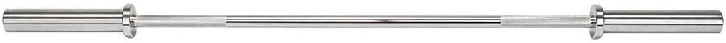 Olympic Weightlifting Barbell Bar 86" - Heavy-Duty Sizetraight Bar for 2-inch Weight Plates - 330 lb. Weight Capacity