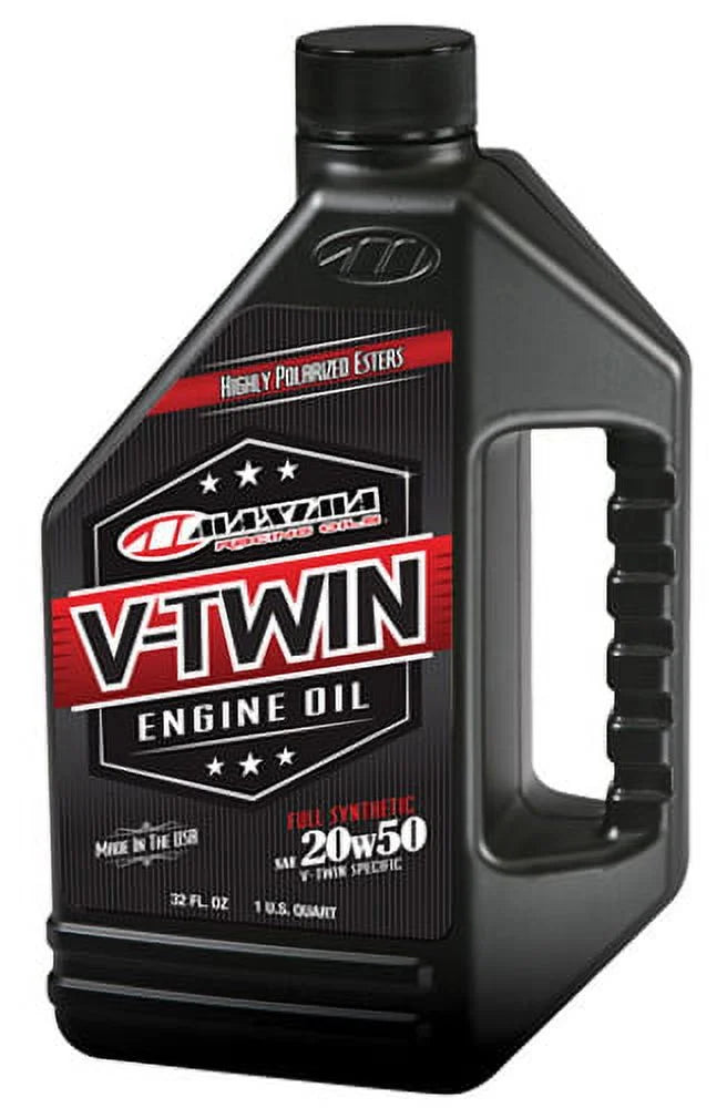Maxima 30-11901 Full Sizeynthetic V-Twin Engine Oil - 20W50 - 1qt.